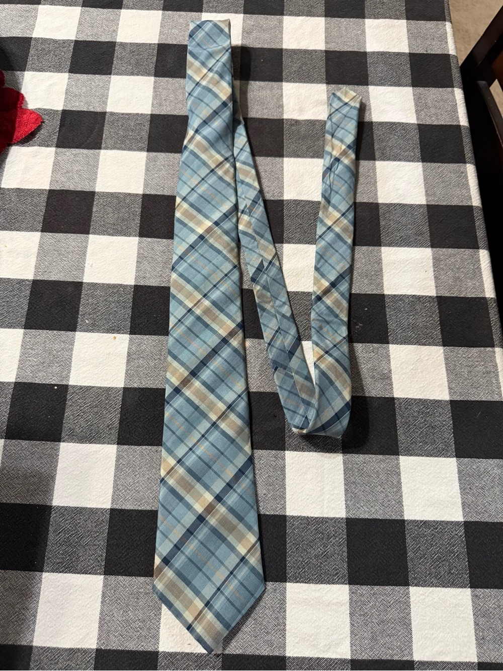 Johnny Carson Plaid Shirt Jacket - Blue & Tan Trim